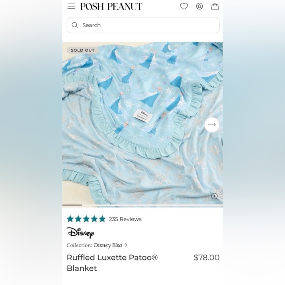 Posh Peanut Frozen Elsa Foil Luxette Patoo